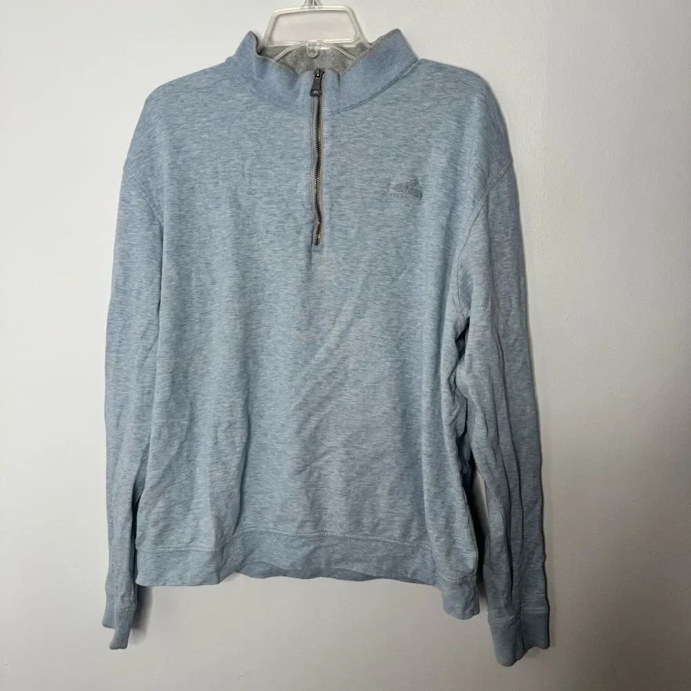 Turtleson Men's Light Blue Quarter-Zip Sweater Size XL